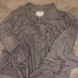 American Eagle Houndstooth Patterned Shirt